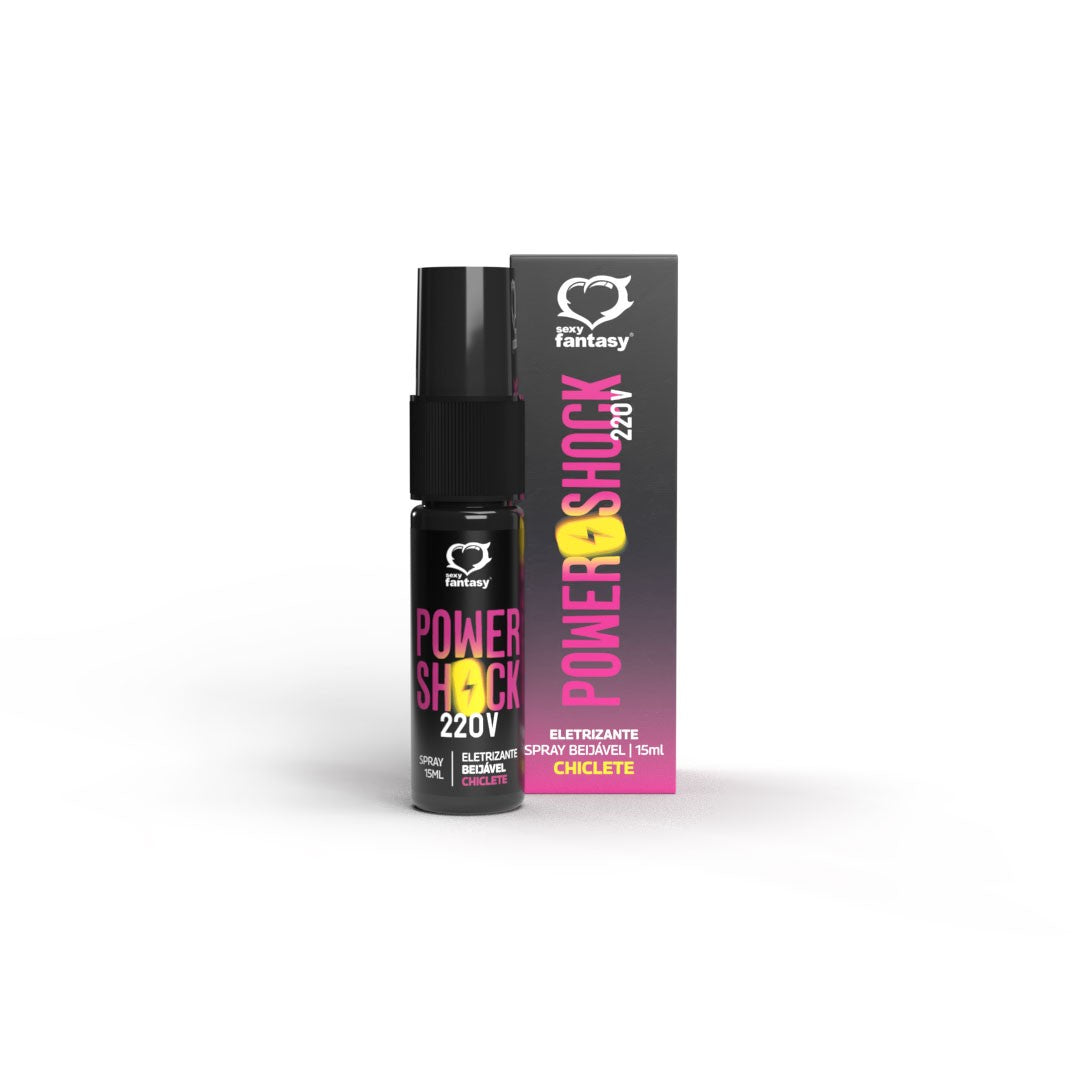 Power Shock 220V – Spray estimulante, Chicle