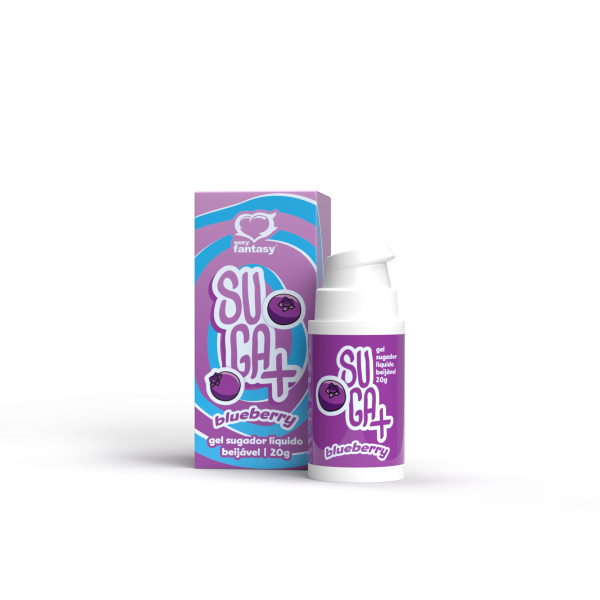Suga+ – Estimulante íntimo, Blueberry, 20 g