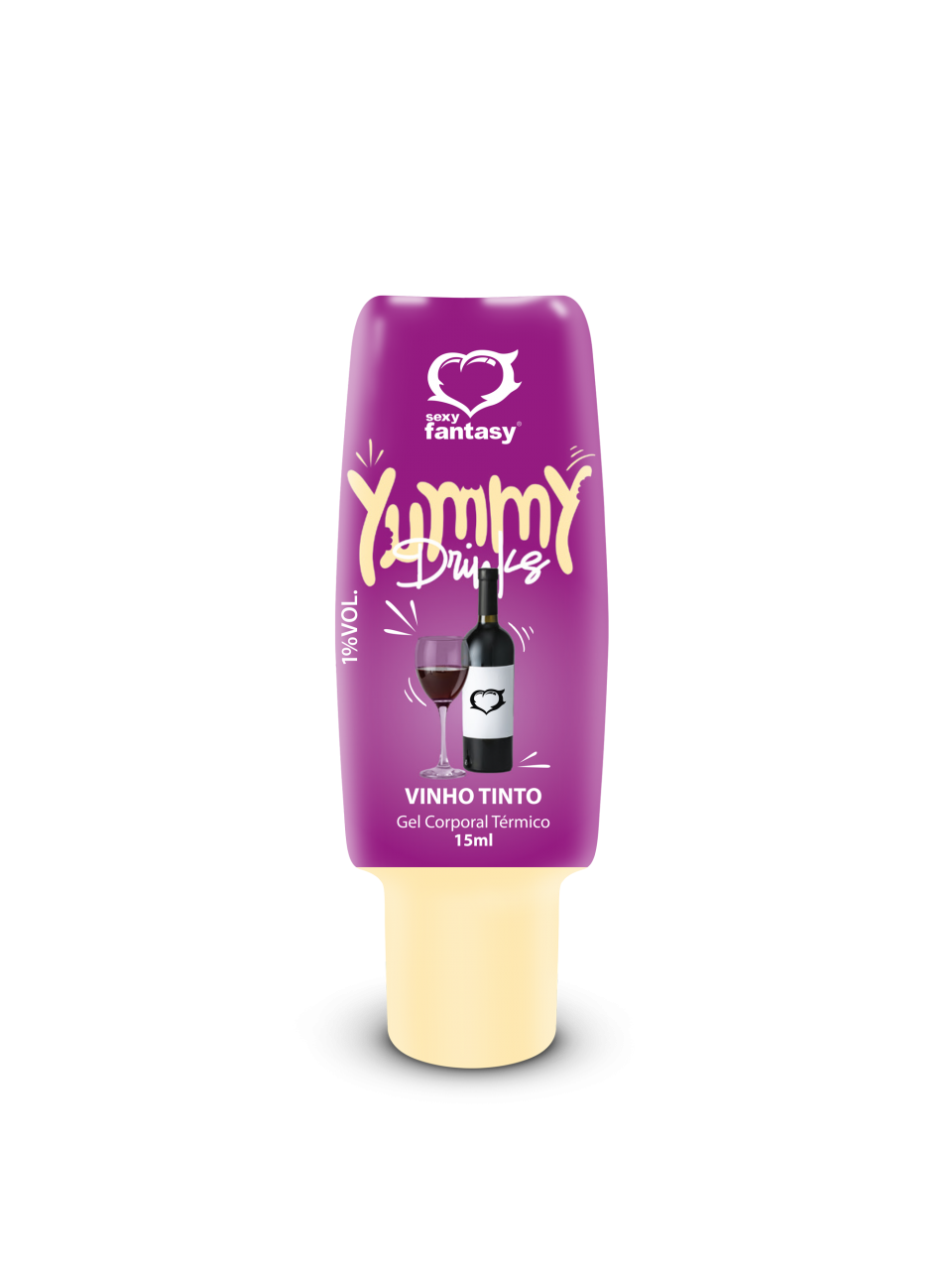 Yummy Drinks – Gel térmico Vino tinto, 15 g