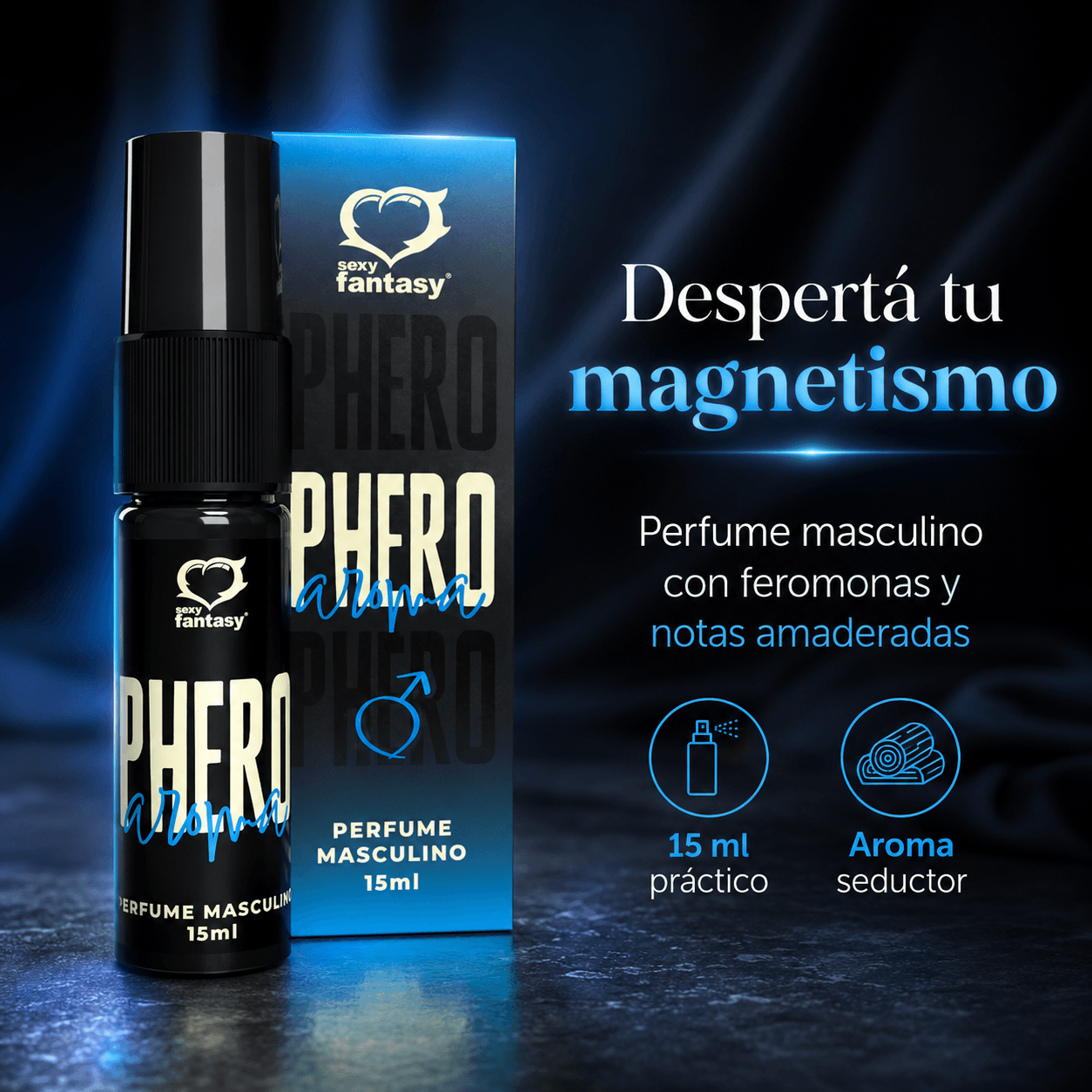 Perfume Masculino con Feromonas | Phero Aroma 15ml