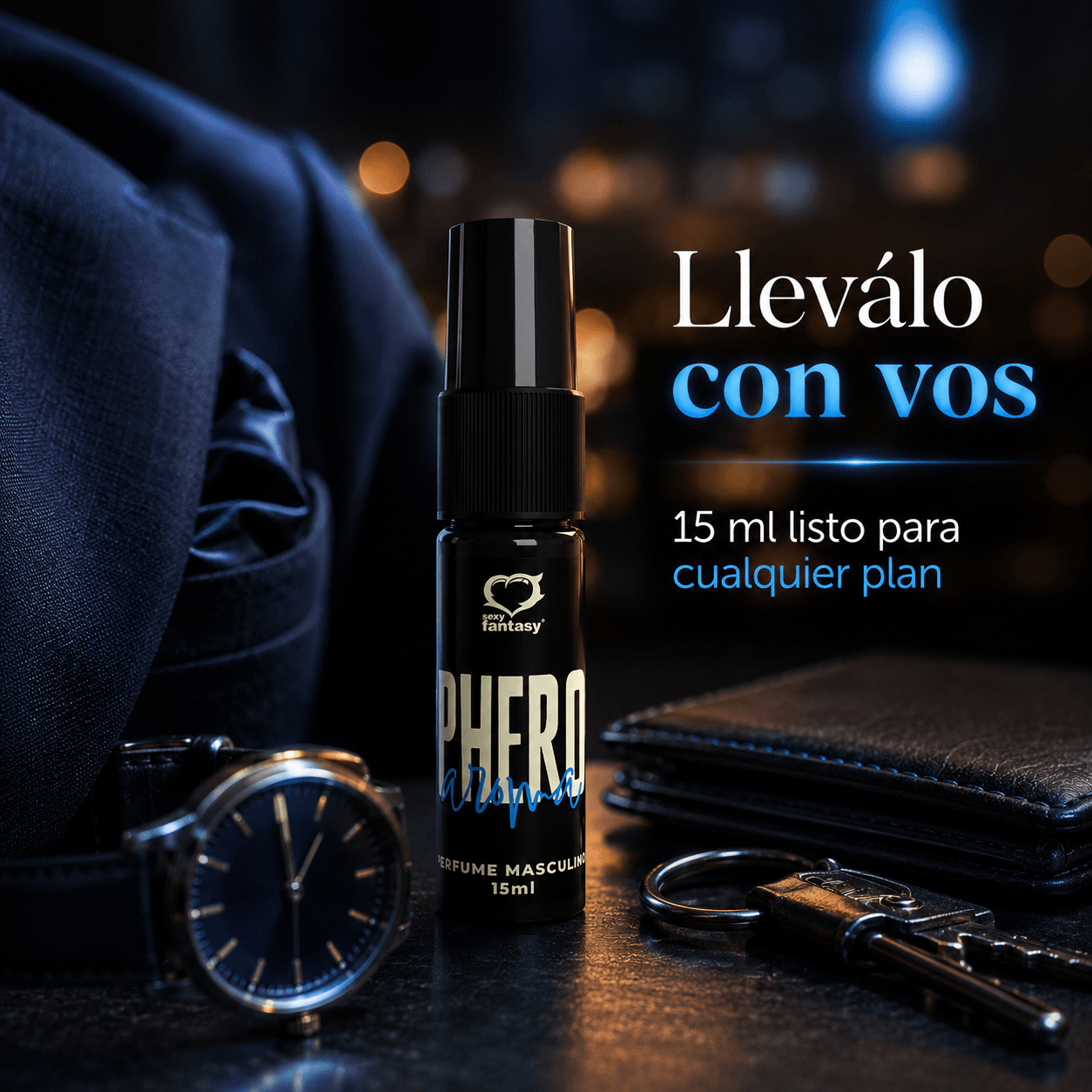 Perfume Masculino con Feromonas | Phero Aroma 15ml