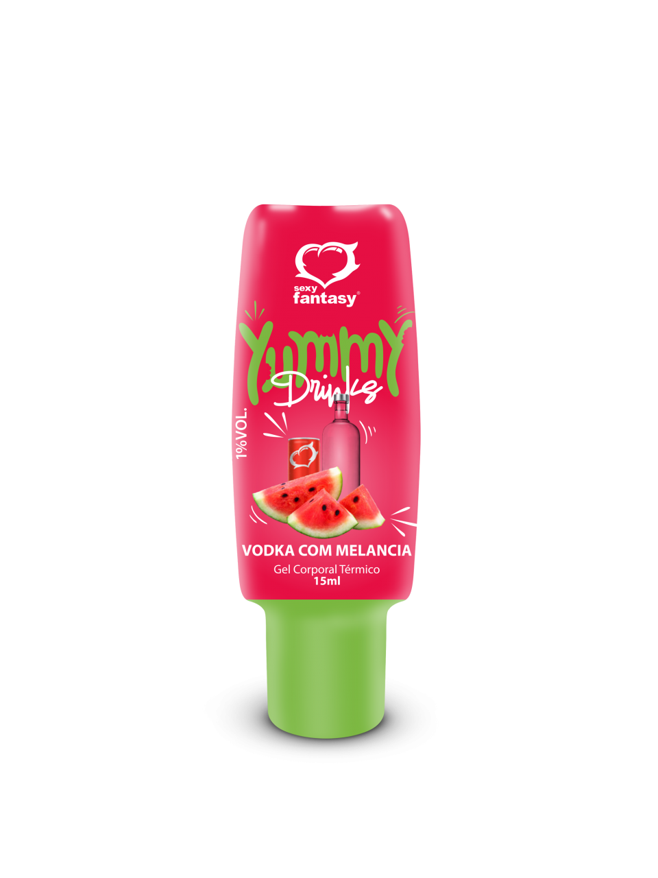 Yummy Drinks – Gel térmico Vodka con sandía, 15 g