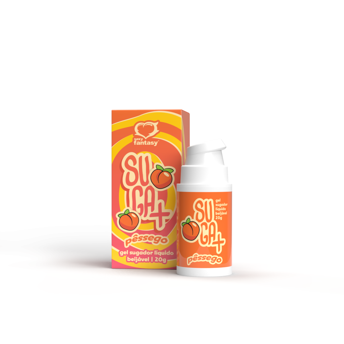 Suga+ – Estimulante íntimo, Durazno, 20 g