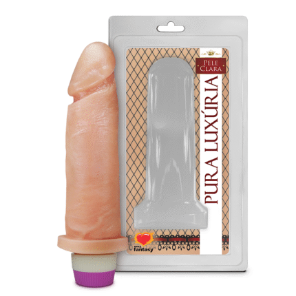 PC010 PENIS REALISTICO S/ ESCROTO C/ VIBRO 15X4.5