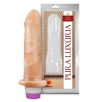 PC012 PENIS REALISTICO S/ ESCROTO C/ VIBRADOR 17,4X4,1